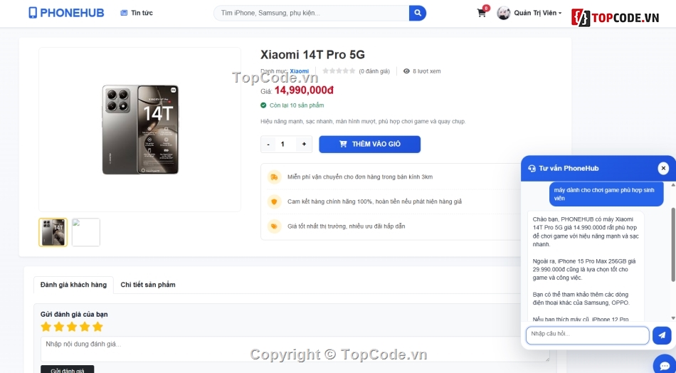 Website bán hàng,Web bán hàng,bán hàng điện thoại